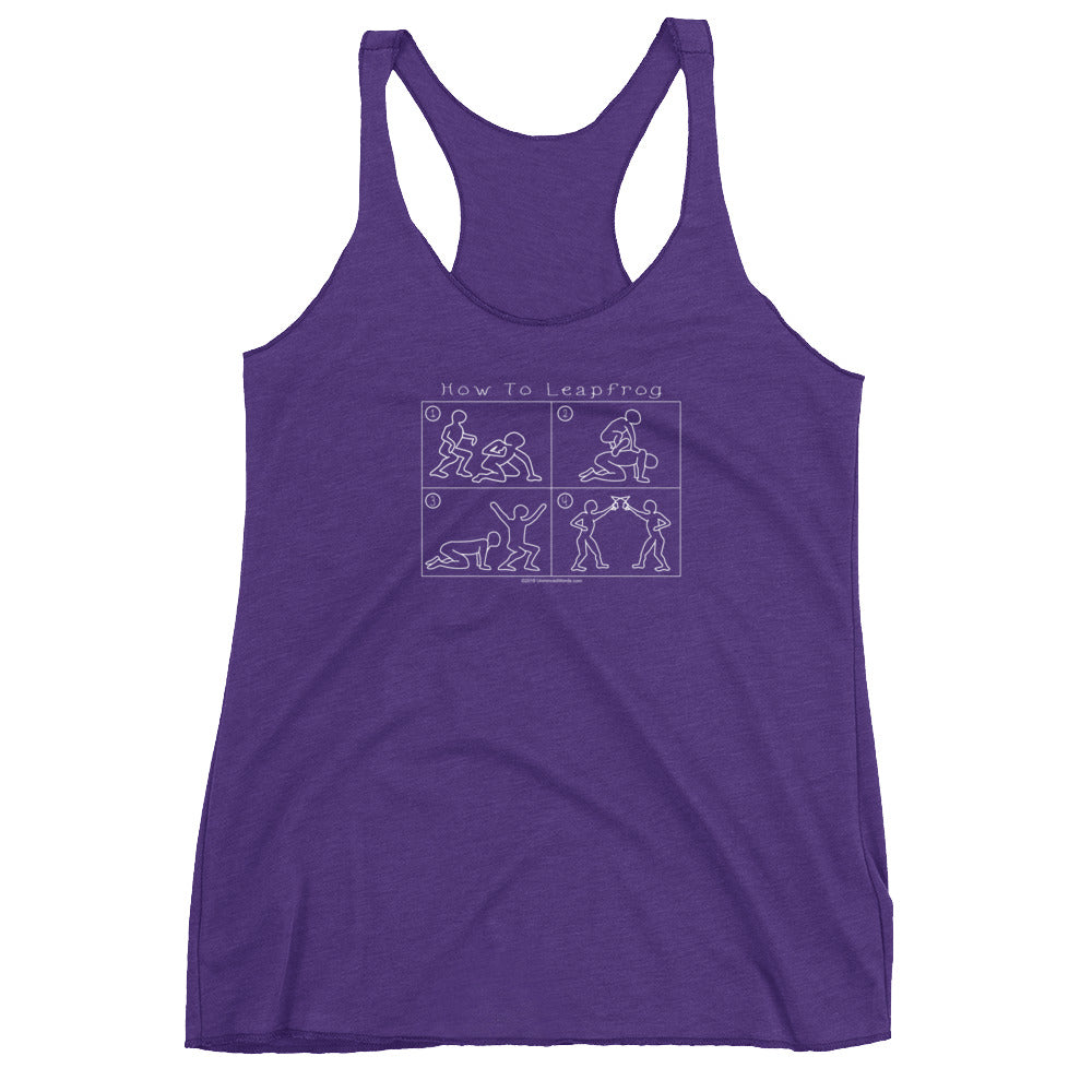 How To Leapfrog - Women's Racerback Tank - Unminced Words