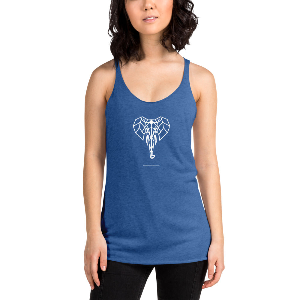 Elephant - Women's Racerback Tank - Unminced Words