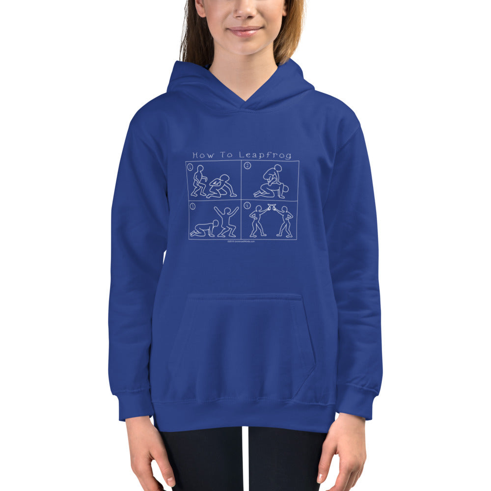 How To Leapfrog - Kids Hoodie - Unminced Words