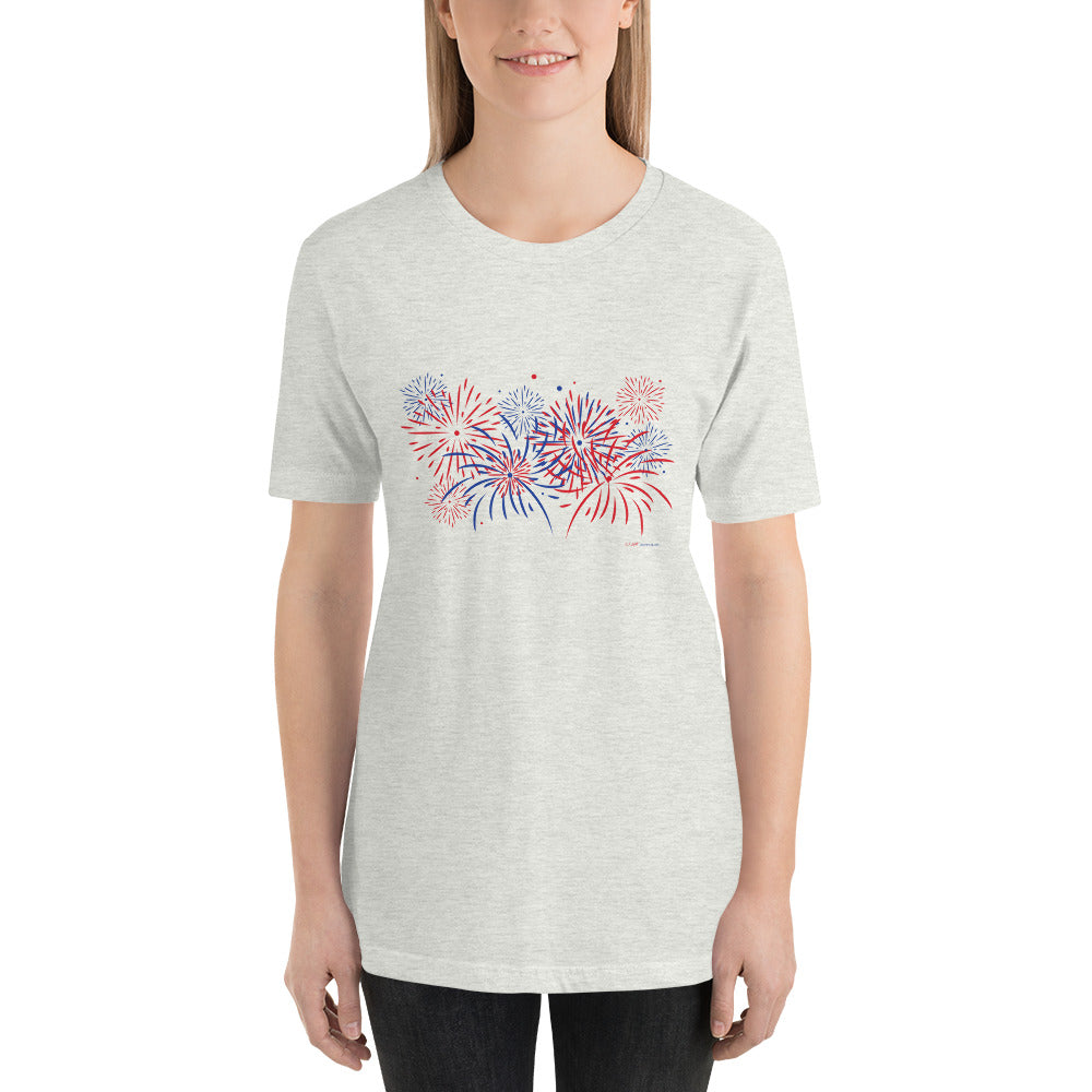 Fireworks - Short-Sleeve Woman's T-Shirt - Unminced Words
