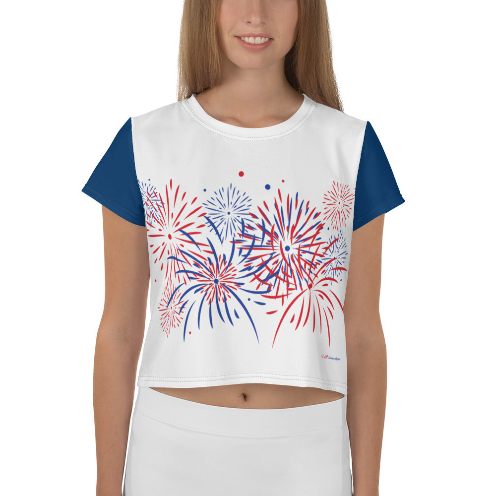 Fireworks - Ladies' Crop Tee - Unminced Words
