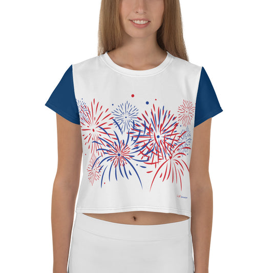 Fireworks - Ladies' Crop Tee - Unminced Words