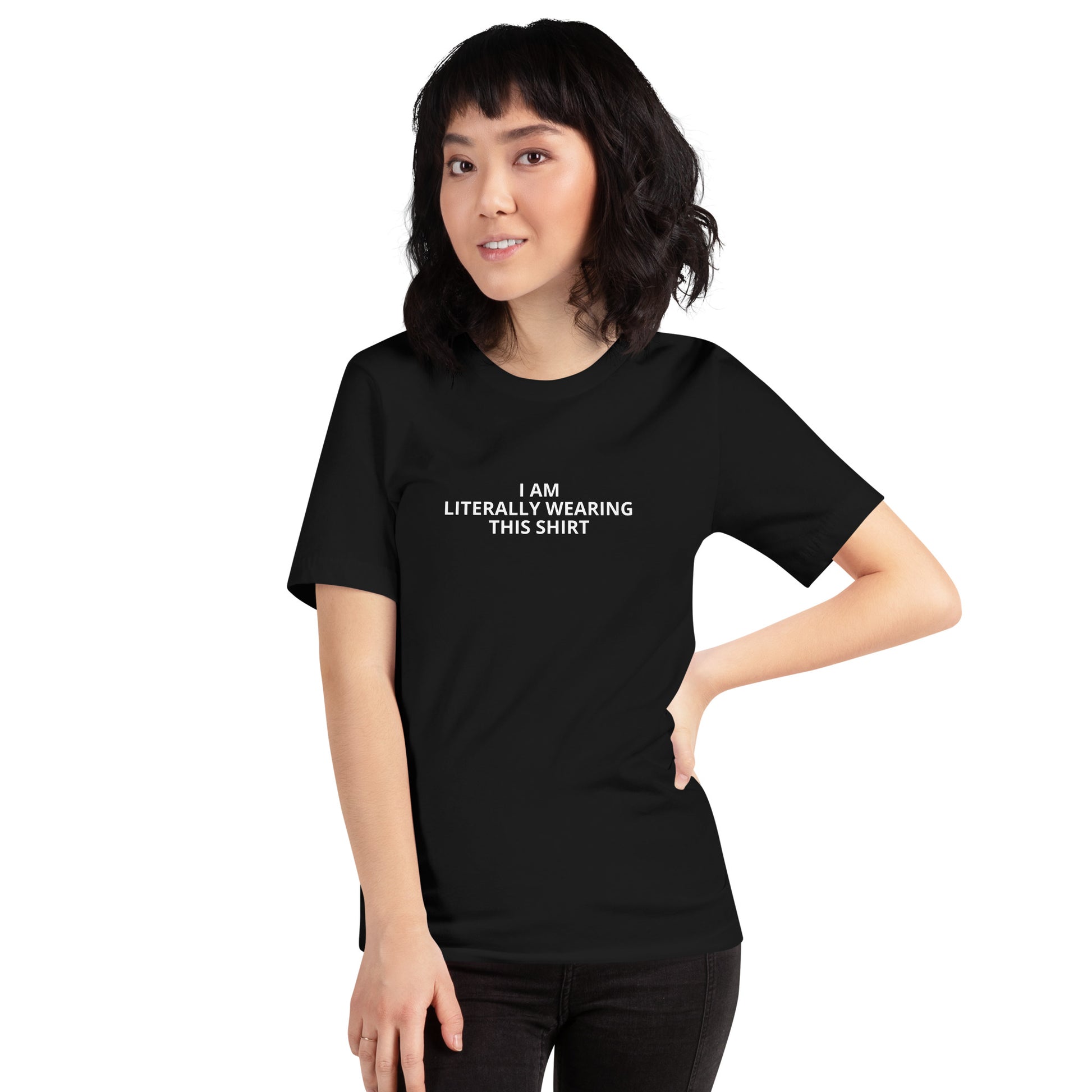 I Am Literally Wearing This Shirt - Short-Sleeve Men's T-Shirt - Unminced Words