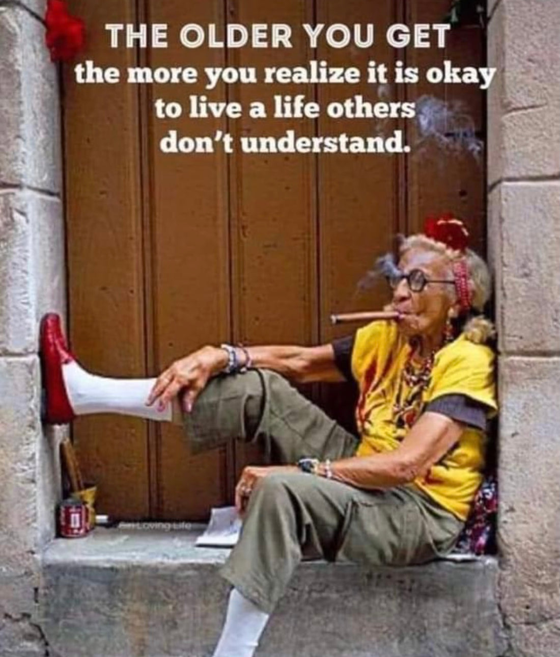 This grandma lives as she pleases