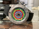 Tie Dye Diver: Automatic Mechanical Wristwatch