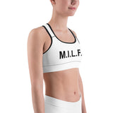 M.I.L.F. - White Sports bra