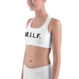 M.I.L.F. - White Sports bra