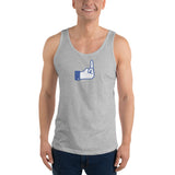 Middle Blue Finger - Unisex Tank Top