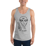 Peaceful Alien - Men's Tank Top - Unminced Words