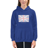 Union Flag ASCII - Kids Hoodie - Unminced Words