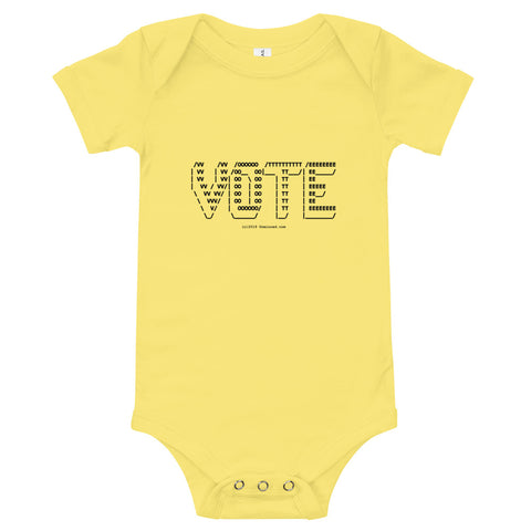 VOTE ASCII Art - Onesie - Unminced Words