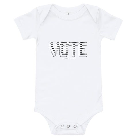 VOTE ASCII Art - Onesie - Unminced Words