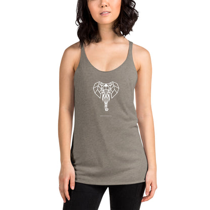 Elephant - Women's Racerback Tank - Unminced Words