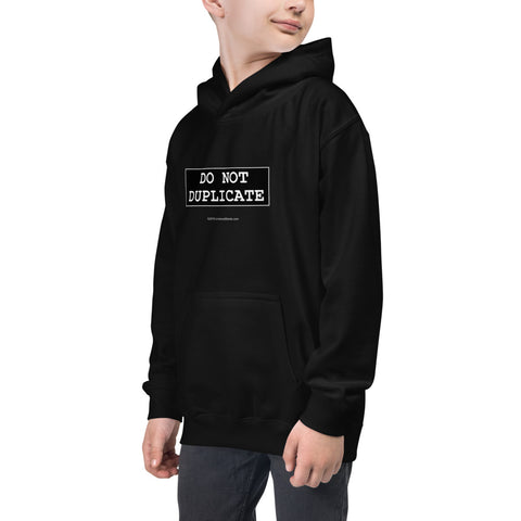 Do Not Duplicate - Kids Hoodie - Unminced Words