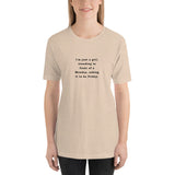 Just a Girl - Short-Sleeve Ladies' T-Shirt - Unminced Words