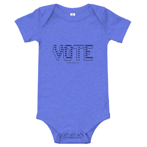 VOTE ASCII Art - Onesie - Unminced Words