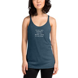 Just a Girl - Women's Racerback Tank - Unminced Words