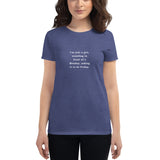 Just a Girl - Women's short sleeve t-shirt - Unminced Words