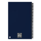 Middle Blue Finger - Spiral notebook