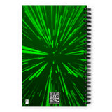 Hyperspace Deluxe - Green Spiral notebook