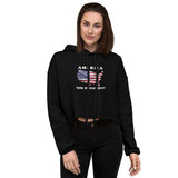 America Now Bidenesque - Crop Hoodie