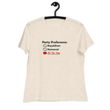 Party Preference - Women's Relaxed T-Shirt